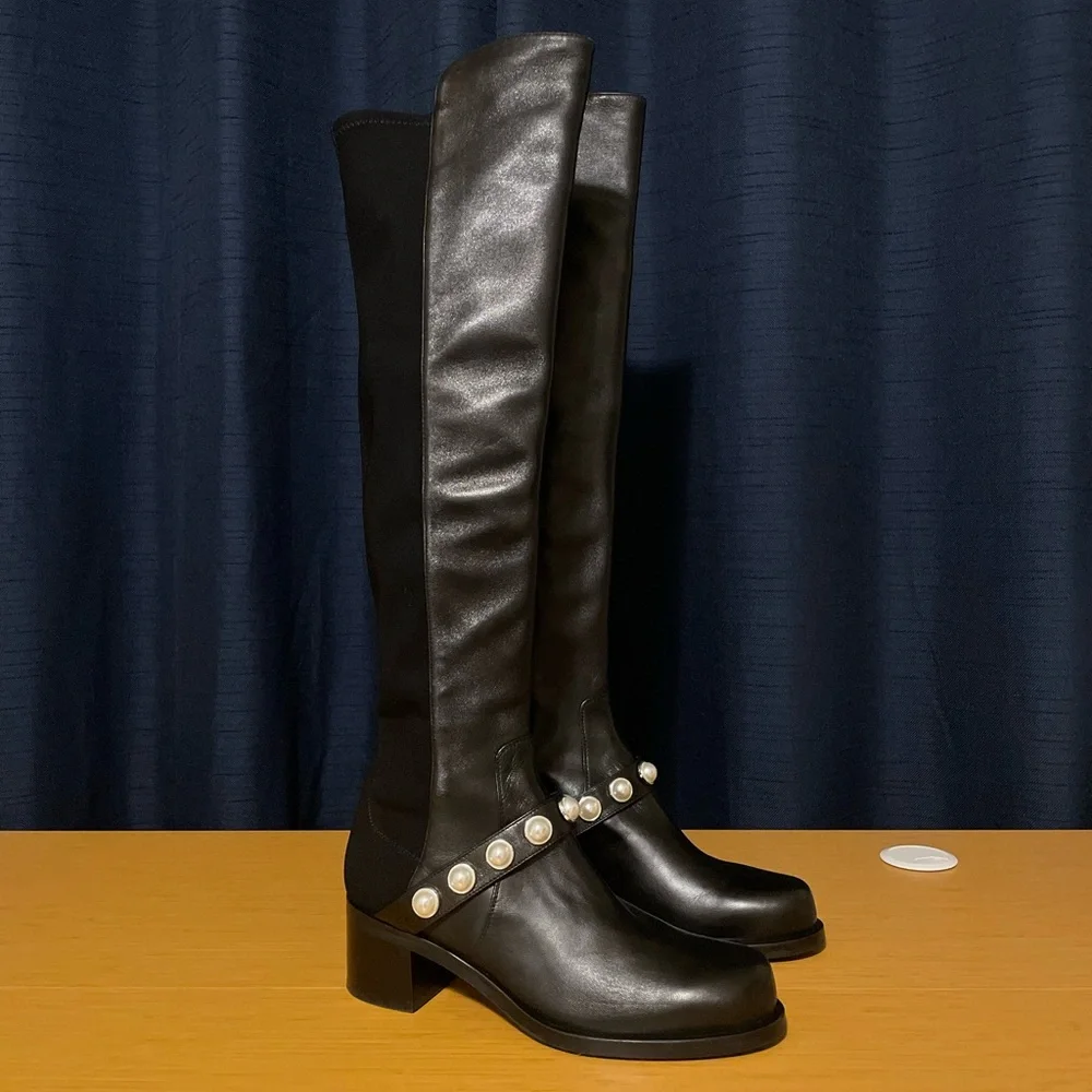 Stuart Weitzman Portia Studded Boots